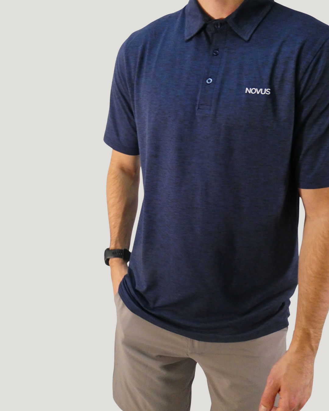 Links Performance Polo - Blue Marl