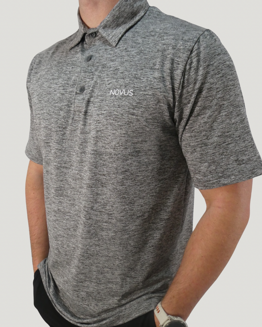 Links Performance Polo - Grey Marl