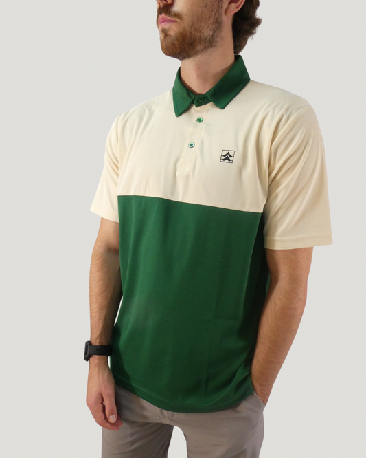 Heritage Polo - Masters Green / Off White