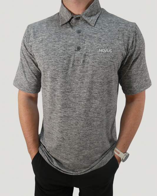 Links Performance Polo - Grey Marl
