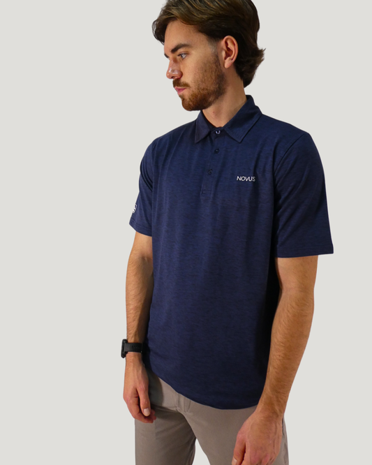 Links Performance Polo - Blue Marl